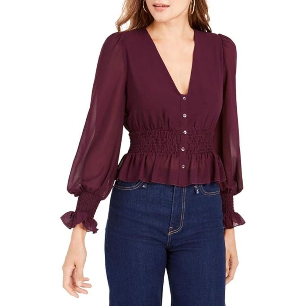 Lucy Paris‎ Smocked Blouse